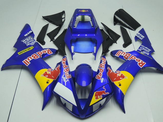 Descuento Carenados Moto Yamaha YZF R1 2002-2003 - Azul Amarillo Rojo Bull