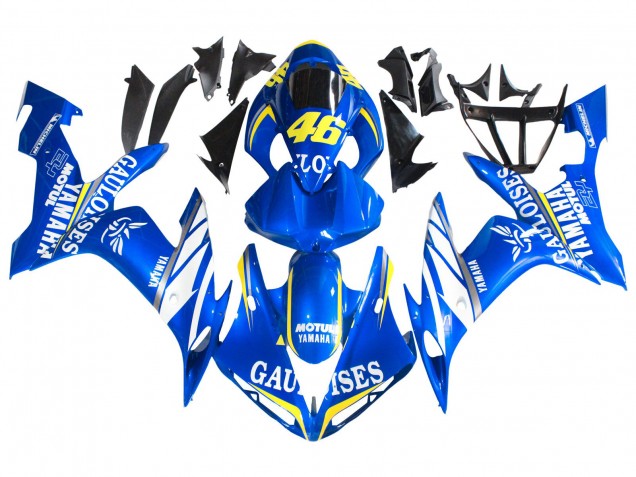 Descuento Carenados Moto Yamaha YZF 1000 R1 2004-2006 - Azul Blanco Amarillo Motul Gauloises 46