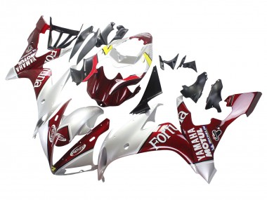 Descuento Carenados Moto Yamaha YZF 1000 R1 2004-2006 - Plata Rojo Fortuna Motul