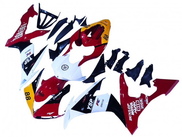 Descuento Carenados Moto Yamaha YZF 1000 R1 2004-2006 - Amarillo Rojo Blanco Negro YSP 88