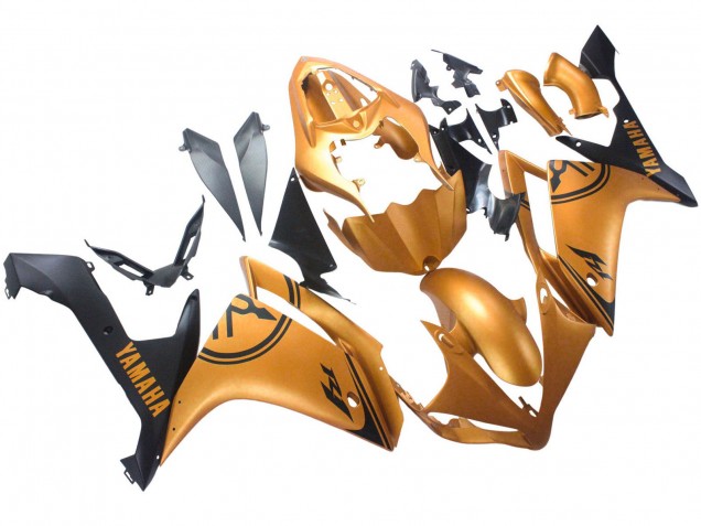 Descuento Carenados Moto Yamaha YZF 1000 R1 2007-2008 - Oro Negro