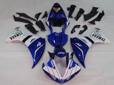 Descuento Carenados Moto Yamaha YZF 1000 R1 2009-2011 - Blanco Azul Negro M1