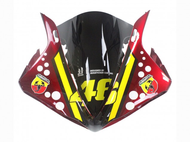 Descuento Carenados Moto Yamaha YZF 1000 R1 2009-2011 - Rojo Amarillo Negro Tiburón 46