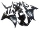 Descuento Carenados Moto Yamaha YZF 1000 R1 2009-2011 - Negro Brillante Blanco Calcomanía