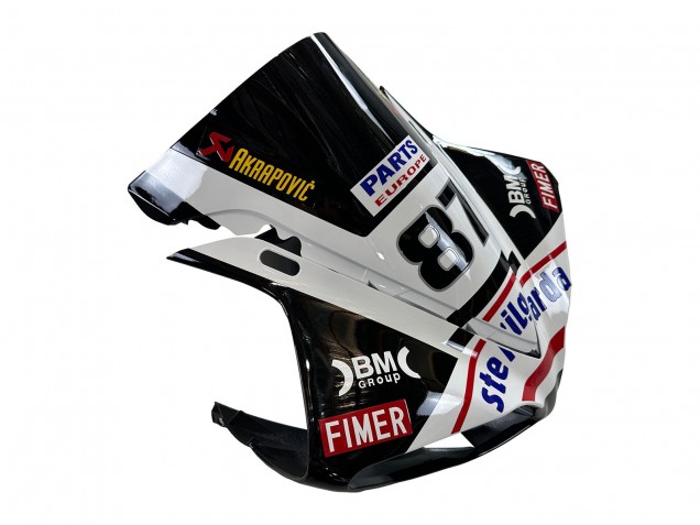 Descuento Carenados Moto Yamaha YZF 1000 R1 2009-2011 - Negro Brillante Blanco Rojo Volvo Fimer Yamalube 87
