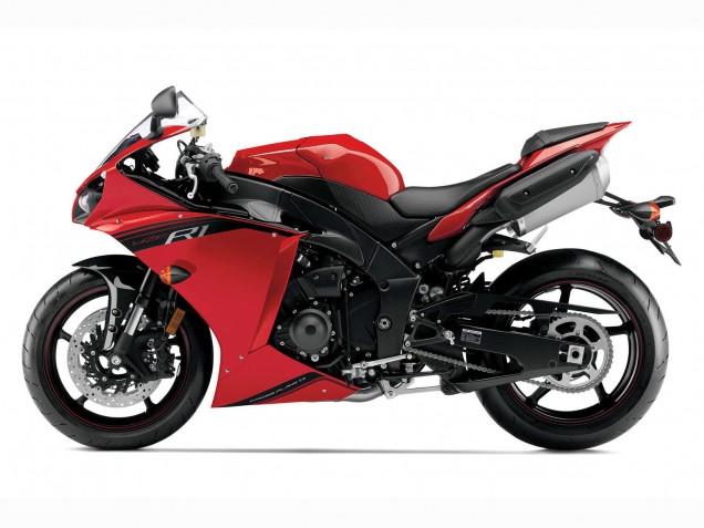Descuento Carenado Moto Yamaha YZF 1000 R1 2012-2014 - Rojo Negro Brillante