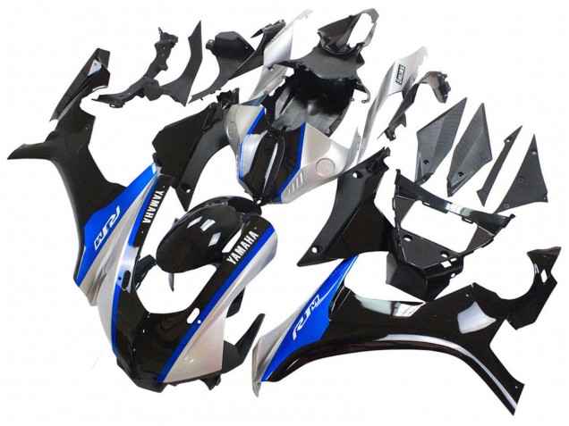 Descuento Carenados Moto Yamaha YZF 1000 R1 2015-2019 - Plata Azul Negro Brillante
