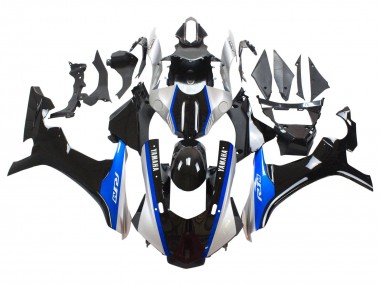 Descuento Carenados Moto Yamaha YZF 1000 R1 2015-2019 - Plata Azul Negro Brillante