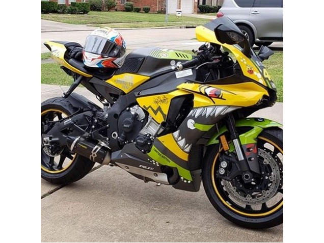 Descuento Carenados Moto Yamaha YZF 1000 R1 2015-2019 - Amarillo Verde Tiburón