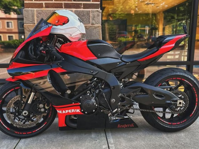 Descuento Carenados Moto Yamaha YZF 1000 R1 2015-2019 - Rojo Negro Plata