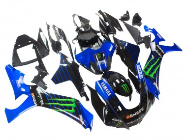 Descuento Carenados Moto Yamaha YZF 1000 R1 2020-2025 - Azul Negro Verde Negro ENEOS Monstruo