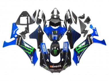 Descuento Carenados Moto Yamaha YZF 1000 R1 2020-2025 - Azul Negro Verde Negro ENEOS Monstruo