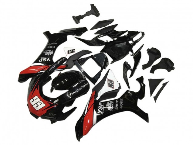 Descuento Carenados Moto Yamaha YZF 1000 R1 2020-2025 - Negro Brillante Blanco Rojo YSP ENEOS Motul 99