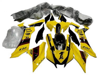 Descuento Carenados Moto Yamaha YZF 1000 R1 2020-2025 - Amarillo Negro Brillante YSP Motul