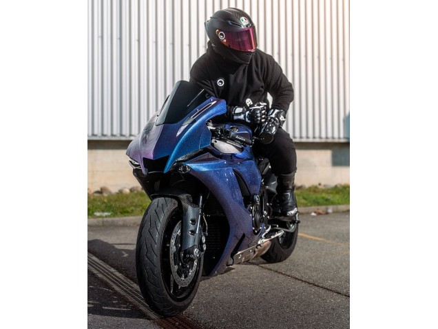 Descuento Carenados Moto Yamaha YZF 1000 R1 2020-2025 - Gradiente Azul Púrpura