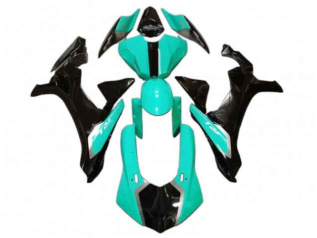 Descuento Carenados Moto Yamaha YZF 1000 R1 2020-2025 - Verde Claro Negro Brillante