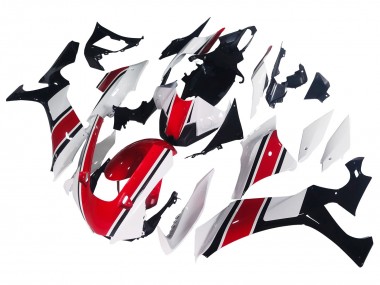 Descuento Carenado Moto Yamaha YZF 1000 R1 2020-2025 - Blanco Rojo Negro Brillante