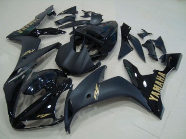Descuento Carenados Moto Yamaha YZF R1 2004-2006 - Negro Brillante Negro Mate Oro
