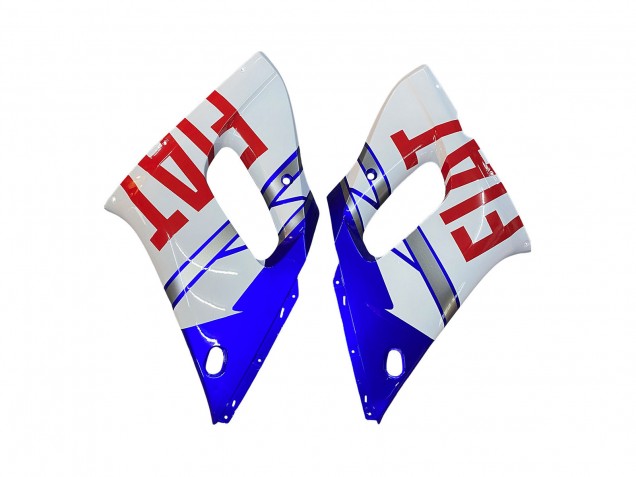 Descuento Carenados Moto Yamaha YZF 600 R6 1998-2002 - Blanco Azul Rojo Fiat 99