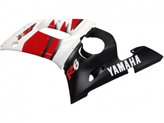 Descuento Carenados Moto Yamaha YZF 600 R6 1998-2002 - Blanco Rojo Negro Brillante