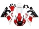Descuento Carenados Moto Yamaha YZF 600 R6 1998-2002 - Blanco Rojo Negro Brillante