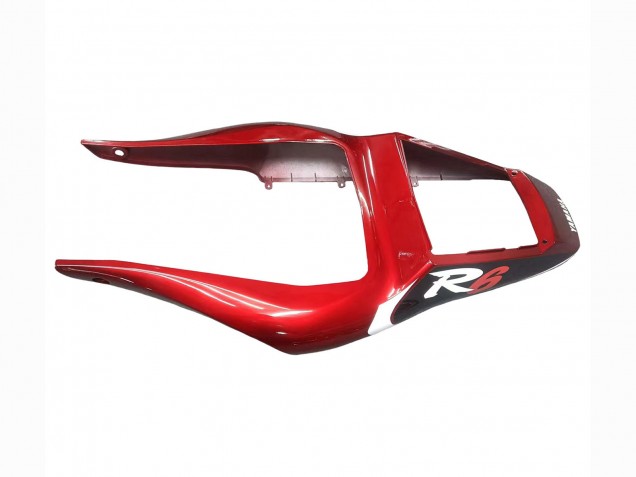 Descuento Carenados Moto Yamaha YZF 600 R6 1998-2002 - Rojo Blanco Negro Brillante