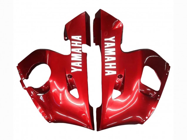 Descuento Carenados Moto Yamaha YZF 600 R6 1998-2002 - Rojo Blanco Negro Brillante