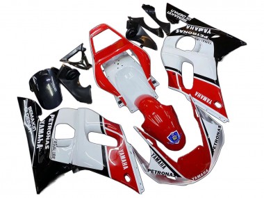 Descuento Carenados Moto Yamaha YZF 600 R6 1998-2002 - Blanco Rojo Negro Petronas Yamalube 50th