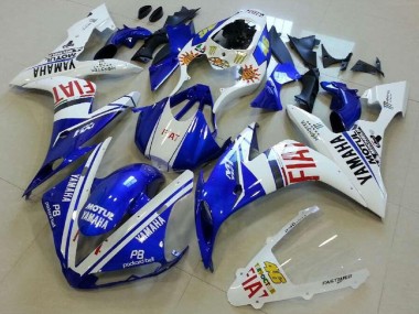 Descuento Carenados Moto Yamaha YZF R1 2004-2006 - Blanco Azul Rojo Fiat