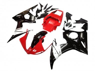 Descuento Carenados Moto Yamaha YZF R6S 2006-2009 - Rojo Blanco Negro Brillante