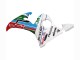 Descuento Carenados Moto Yamaha YZF R6S 2006-2009 - Blanco Azul Verde Rojo Kastinee Dunlop Motul