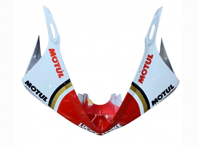 Descuento Carenados Moto Yamaha YZF R6 2003-2004 - Blanco Rojo Lucky Strike Motul