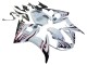 Descuento Carenados Moto Yamaha YZF R6S 2006-2009 - Blanco Dark Negro Llama