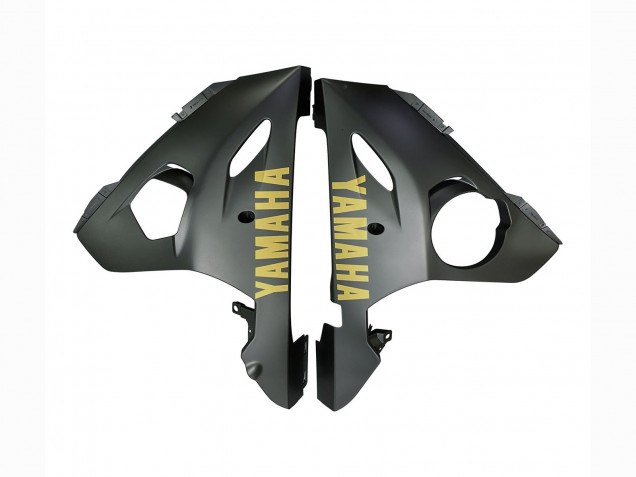 Descuento Carenados Moto Yamaha YZF R6 2003-2004 - Gris Mate Negro Mate Oro Calcomanías