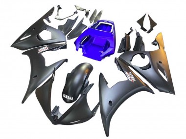 Descuento Carenados Moto Yamaha YZF R6 2003-2004 - Azul Negro Mate