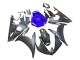 Descuento Carenados Moto Yamaha YZF R6S 2006-2009 - Azul Negro Mate