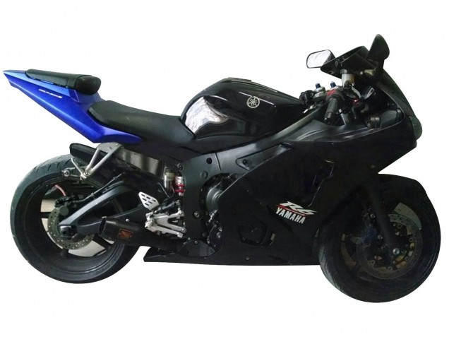 Descuento Carenados Moto Yamaha YZF R6S 2006-2009 - Azul Negro Mate