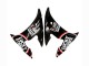 Descuento Carenados Moto Yamaha YZF R6 2003-2004 - Negro Brillante Rojo Blanco Lucky Strike Motul