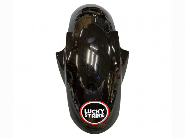 Descuento Carenados Moto Yamaha YZF R6 2003-2004 - Negro Brillante Rojo Blanco Lucky Strike Motul