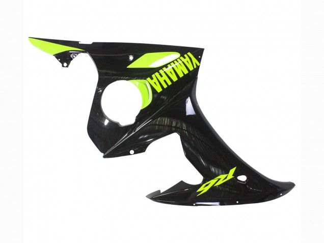 Descuento Carenados Moto Yamaha YZF R6 2003-2004 - Negro Brillante Neon Amarillo