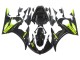 Descuento Carenados Moto Yamaha YZF R6 2003-2004 - Negro Brillante Neon Amarillo