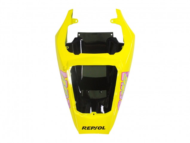Descuento Carenados Moto Yamaha YZF R6 2003-2004 - Amarillo Rosa Negro Brillante Rossi Repsol 46