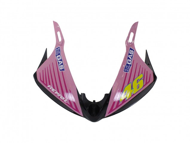 Descuento Carenados Moto Yamaha YZF R6S 2006-2009 - Amarillo Rosa Negro Brillante Rossi Repsol 46