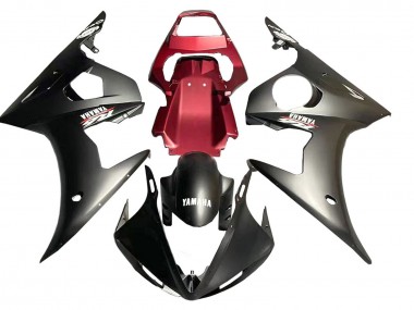 Descuento Carenado Moto Yamaha YZF R6S 2006-2009 - Rojo Negro Mate