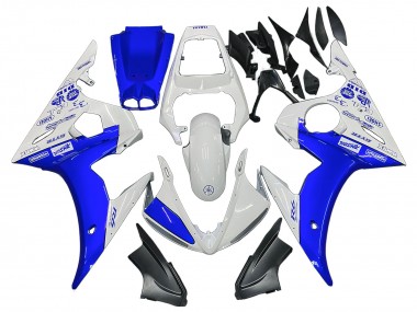 Descuento Carenados Moto Yamaha YZF R6 2003-2004 - Blanco Azul GYTR