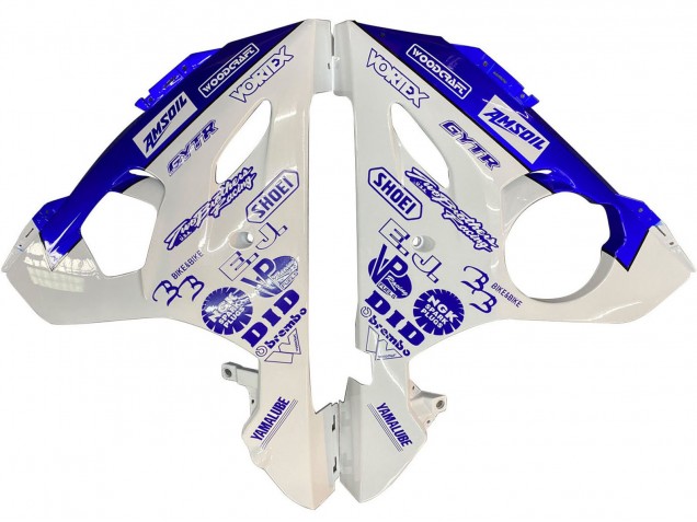 Descuento Carenados Moto Yamaha YZF R6S 2006-2009 - Blanco Azul GYTR