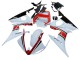 Descuento Carenados Moto Yamaha YZF R6 2003-2004 - Blanco Rojo Negro Brillante