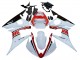 Descuento Carenados Moto Yamaha YZF R6S 2006-2009 - Blanco Rojo Negro Brillante