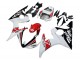 Descuento Carenados Moto Yamaha YZF R6S 2006-2009 - Blanco Rojo Negro Brillante Motul