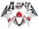Descuento Carenados Moto Yamaha YZF R6S 2006-2009 - Blanco Rojo Negro Brillante Motul